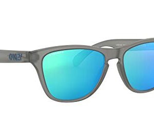 Oakley Youth OJ9006 Frogskins XS Square Sunglasses, Matte Grey Ink/Prizm Sapphire, 53 mm