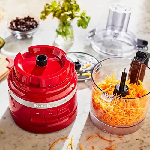 KitchenAid KFP0718ER 7-Cup Food Processor Chop, Puree, Shred and Slice - Empire Red