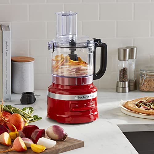 KitchenAid KFP0718ER 7-Cup Food Processor Chop, Puree, Shred and Slice - Empire Red