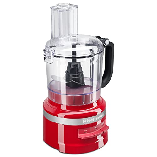 KitchenAid KFP0718ER 7-Cup Food Processor Chop, Puree, Shred and Slice - Empire Red