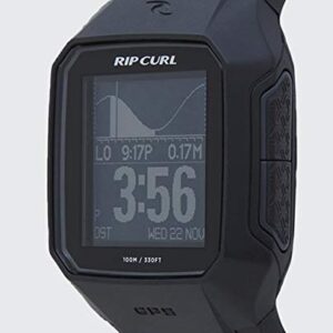 Rip Curl Men's SearchGPS Digital Display Quartz | Black | Outdoor Sports Waterproof Watch, Display Quartz, Activity Tracker, Detailed Tide View with Alarm, Stopwatch + Timer | 43mm