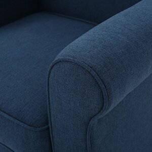 Christopher Knight Home Freemont Fabric Club Chair, Dark Blue Dimensions: 30.75”D x 28.75”W x 33.00”H