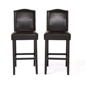 christopher knight home markson barstools, 2-pcs set, brown