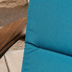 Christopher Knight Home Terry Outdoor Water-Resistant Adirondack Chair Cushions (Set of 2), Dark Teal, 2 Count (Pack of 1)