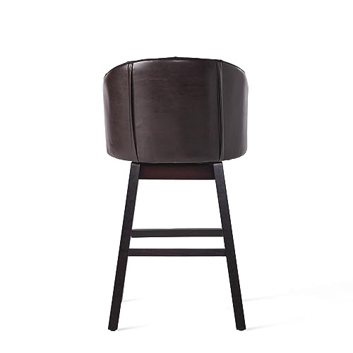 Christopher Knight Home Ogden KD Swivel Barstool (2 piece set) - Brown