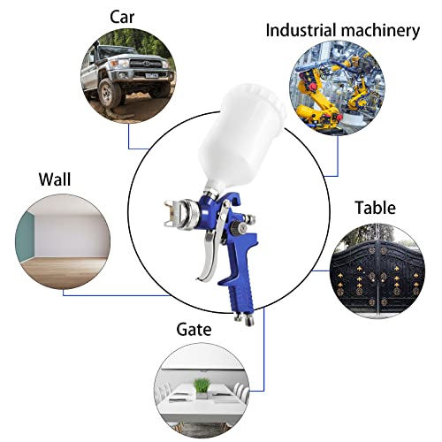 PNTGREEN HVLP Spray Gun Gravity Feed, 600CC Capacity, with 1.4mm Nozzle Professional Air Paint Sprayer Spray Guns for Painting Cars