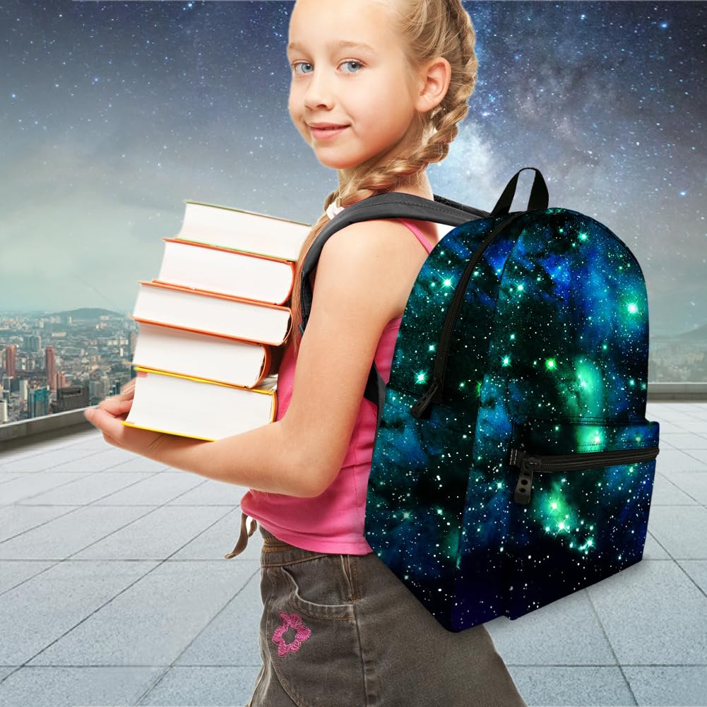 JeremySport Unisex TrendyMax Galaxy Pattern Grade Backpack for Elementary Kids (Galaxy 110)