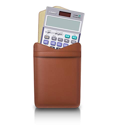 Casio CAL-CC10-N Professional Business Calculator Storage Case, Brown