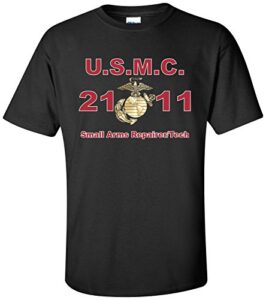 united states marine corps mos 2111 small arms repairer/tech t-shirt black