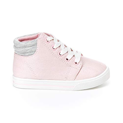 Simple Joys by Carter's Girls' Cora Glitter High-Top Sneaker, Light Pink, 9 Toddler (1-4 Years)