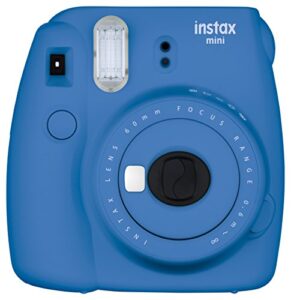 fujifilm instax mini 9 instant camera - cobalt blue (renewed)