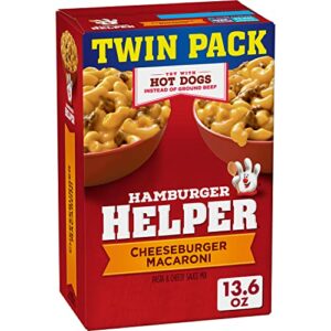 hamburger helper cheeseburger macaroni twin pack, 13.6 oz