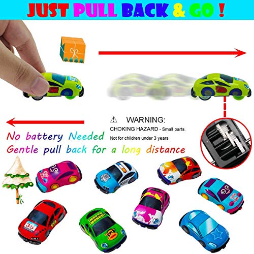 Pull Back Vehicles,30 Pack Friction Powered Pull Back Car Toys, Vehicles and Racing cars Mini Car Toy For Kids Toddlers Boys,Pull Back and Go Car Toy..