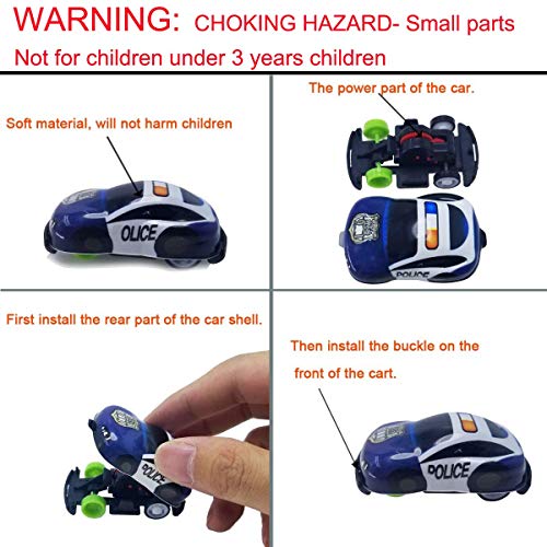 Pull Back Vehicles,30 Pack Friction Powered Pull Back Car Toys, Vehicles and Racing cars Mini Car Toy For Kids Toddlers Boys,Pull Back and Go Car Toy..