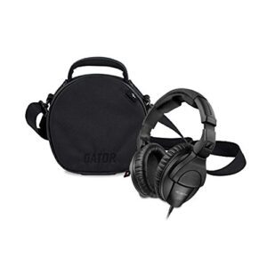 sennheiser hd280pro headphone (new model) with gator cases g-club series g-club-headphone carry case for dj style headphones/accessories