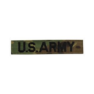 army name tape: u.s. army - embroidered on ocp with hook