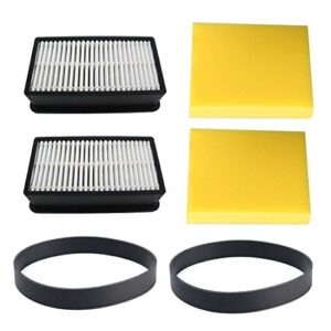 replacement belt and filter compatible with bissell vacuum belt style 7,9,10,12,14,16, bissell filter kits 1008 bissell cleanview 9595a belt bissell style 7/9/10 p/n3031120 belt