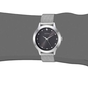 GUESS Women's Quartz Stainless-Steel Strap, Silver, Casual Watch (Model: U1197L1)