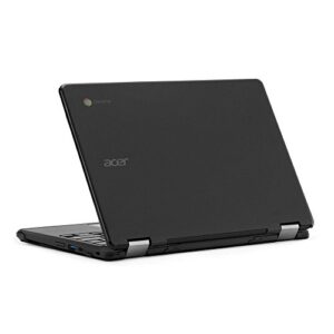 mcover case compatible for 2018~2020 11.6" acer chromebook spin 11 r751t cp311 cp511 series convertible 2-in-1 laptop computers only (not fitting other acer models) - black