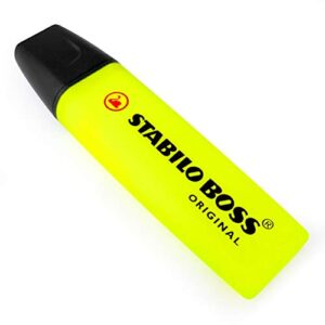 STABILO BOSS Original Highlighter Pens Highlighter Markers - Bumper Pack of 7 - Neon