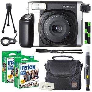 fujifilm instax wide 300 instant film camera + instax wide instant film, 40 sheets + extra accessories