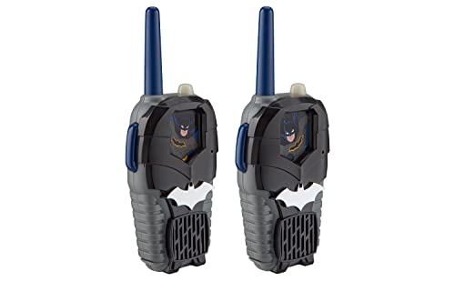 Batman Toy Walkie Talkies for Kids, Static Free Indoor and Outdoor Toys for Boys with Light Up Graphics Designed for Fans of Batman Toys