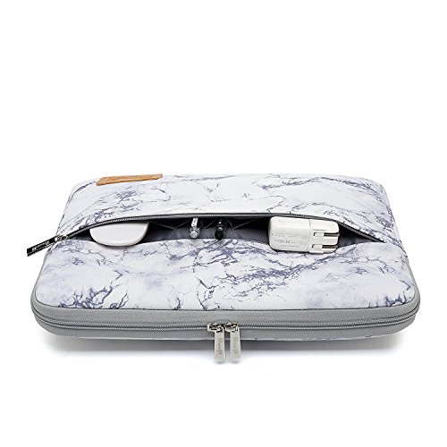 Canvaslife Marble Pattern 360 Degree Protective Waterproof Laptop Sleeve 15 Inch 15 Case and 15.6 Laptop Bag