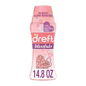 dreft blissfuls laundry scent booster beads for washer, baby fresh scent, 14.8 oz