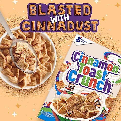 Original Cinnamon Toast Crunch Breakfast Cereal, Crispy Cinnamon Cereal, 12 OZ Cereal Box