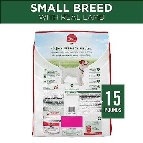 Purina ONE Plus Small Breed Lamb and Rice Formula Dry Dog Food - 15 lb. Bag