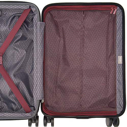 DELSEY PARIS Alexis Lightweight Luggage 3 pc Set, Expandable Spinner Double Wheel Hardshell Suitcases with TSA Lock