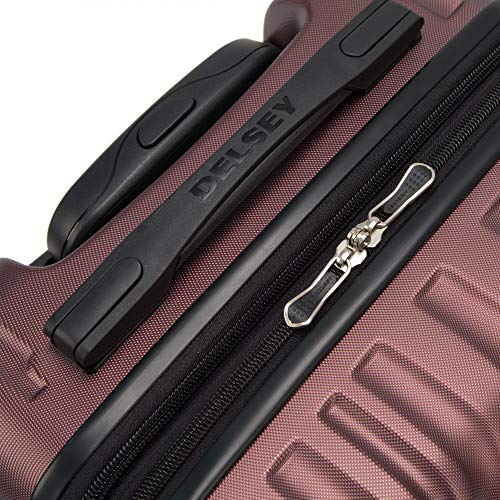 DELSEY PARIS Alexis Lightweight Luggage 3 pc Set, Expandable Spinner Double Wheel Hardshell Suitcases with TSA Lock