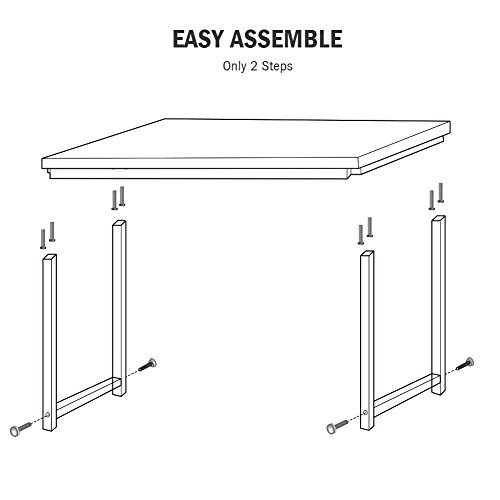 Tribesigns Modern Simple Style Computer Desk PC Laptop Study Table Workstation for Home Office White