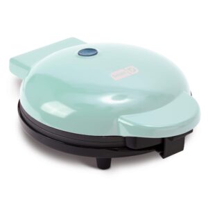 dash 8” express electric round griddle for for pancakes, cookies, burgers, quesadillas, eggs & other on the go breakfast, lunch & snacks - aqua