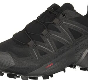 Salomon Speedcross 5 Trail Running Shoes for Men, Black/Black/Phantom, 9