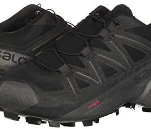 Salomon Speedcross 5 Trail Running Shoes for Men, Black/Black/Phantom, 9