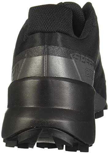 Salomon Speedcross 5 Trail Running Shoes for Men, Black/Black/Phantom, 9