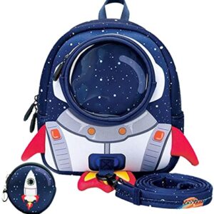 yisibo Rocket Toddler Backpack with Leash,3-6 Years Anti-lost Kids Backpack,Children Backpack for boys girls