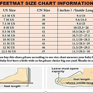 Feetmat Mens Running Tenis para Hombres Shoes Slip On Resistant Sneakers Athletic Gym Non Slip Shoes Size 11 Black Zapatos De Hombre Mens Sneakers Tenis para Hombres