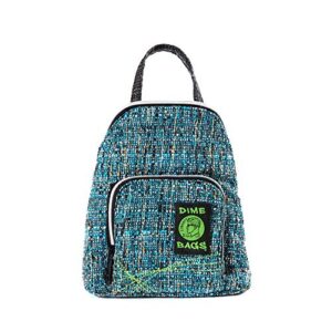 dime bags club mini backpack | stylish mini hemp backpack with secret pocket (glass)