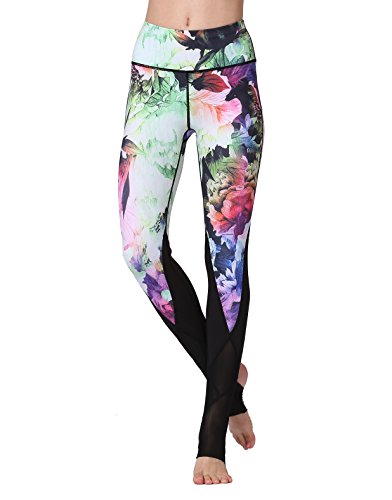 tom+alice Stretch Printed Yoga Pants for Women Girl Solid Color High Waisted Athletic Outdoor Golf Leggings