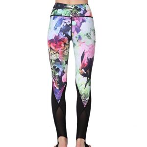 tom+alice Stretch Printed Yoga Pants for Women Girl Solid Color High Waisted Athletic Outdoor Golf Leggings