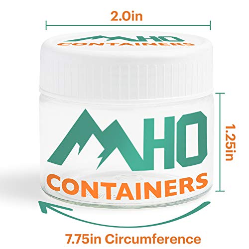 MHO Containers | Clear Refillable PET Containers, White Screw-On Lid, BPA/Paraben Free - 3.5 fl oz (104mL) - Set of 12