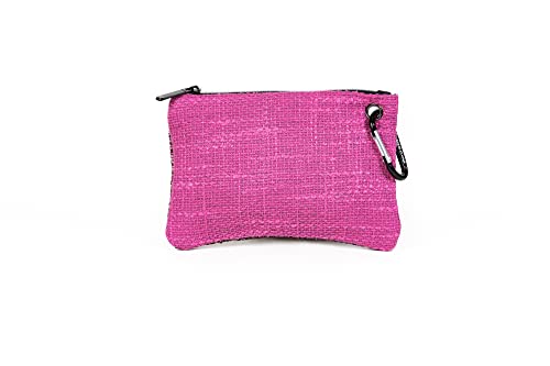 DIME BAGS Zipline | Hemp Wallet with Zipper Closure (8 inch, Magenta)