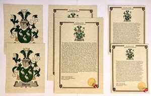 tolley - last name history and coat of arms from england print set (2 pack)