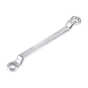 uxcell 5.5mm x 7mm metric 12 point offset double box end wrench chrome plated, cr-v