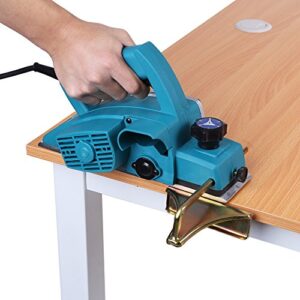 yosoo electric hand planer, 110v portable electric wood planer hand held planer woodworking power tool accurate smooth door planer machine for home furniture