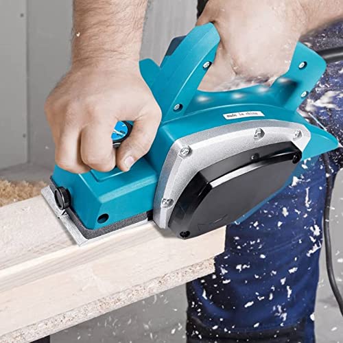 Yosoo Electric Hand Planer, 110V Portable Electric Wood Planer Hand Held Planer Woodworking Power Tool Accurate Smooth Door Planer Machine for Home Furniture