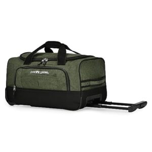 Pacific Gear Wheeled Rolling Duffel Bag, Durable Design, Telescoping Handle, Multiple Compartments, Tie-Down Capabilities