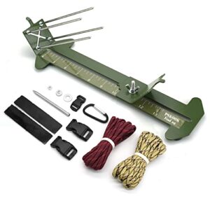 PSKOOK Paracord Bracelet Jig Kit, Paracord Tool Kit Adjustable Length Weaving DIY Craft Maker Tool (Army Green)